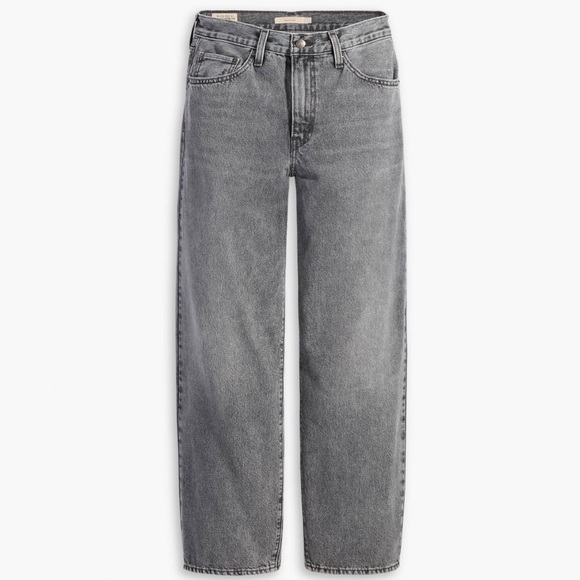 Levi's Women’s Baggy Cropped Jeans - Black - Picture 1 of 5